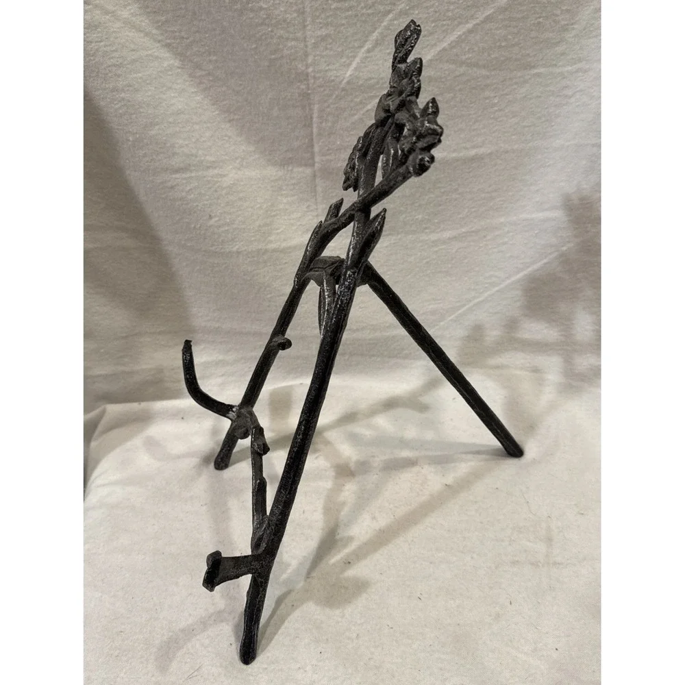 Flower & Branch Cast Iron Kitchen Cookbook, Art Frame, Photo Frame Display Stand